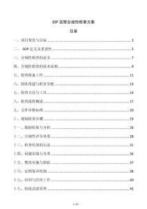 SOP流程合規性檢查方案