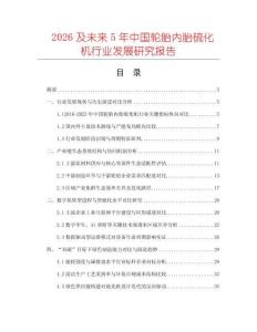 2026及未來5年中國輪胎內胎硫化機行業發展研究報告