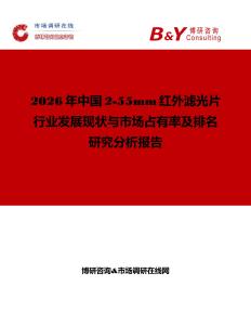 2026年中國2-55mm紅外濾光片行業發展現狀與市場占有率及排名研究分析報告