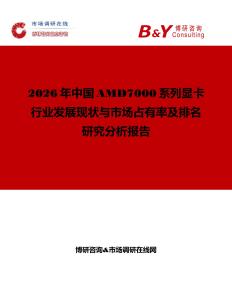 2026年中國AMD7000系列顯卡行業發展現狀與市場占有率及排名研究分析報告