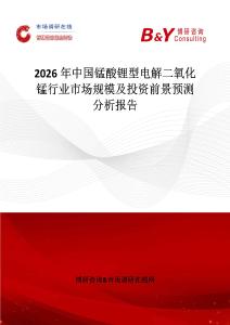 2026年中國錳酸鋰型電解二氧化錳行業(yè)市場規(guī)模及投資前景預測分析報告