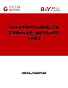 2026年中國中大手對稱鼠標行業(yè)發(fā)展現(xiàn)狀與市場占有率及排名研究分析報告