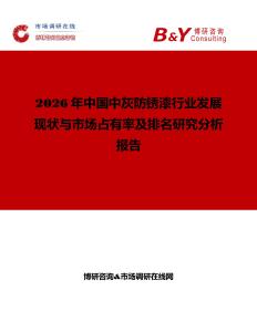 2026年中國中灰防銹漆行業發展現狀與市場占有率及排名研究分析報告