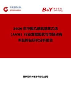 2026年中國(guó)乙酰氧基苯乙烯（ASM）行業(yè)發(fā)展現(xiàn)狀與市場(chǎng)占有率及排名研究分析報(bào)告