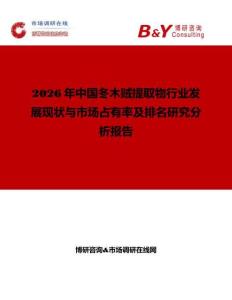2026年中國冬木賊提取物行業發展現狀與市場占有率及排名研究分析報告