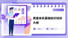 質量體系基礎知識培訓