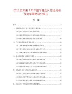 2026及未來5年中國半軸擋片市場分析及競爭策略研究報告