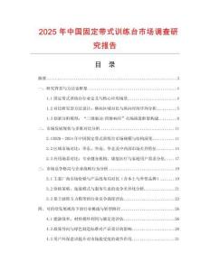 2025年中國固定帶式訓練臺市場調查研究報告