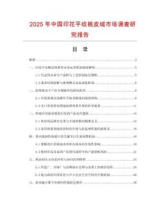 2025年中國印花平紋桃皮絨市場調查研究報告