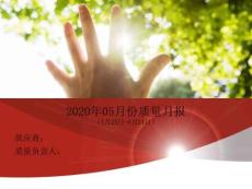 月度質量分析報告