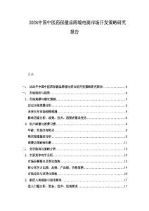 2026中國中醫藥保健品跨境電商市場開發策略研究報告