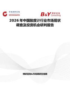 2026年中國酸度計行業市場現狀調查及投資機會研判報告