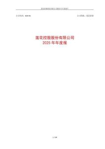 蓮花控股：2025年年度報告