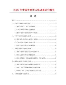 2025年中國中寬巾市場調(diào)查研究報(bào)告