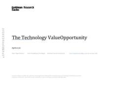 高盛-科技領域價值機遇-The Technology Value Opportunity-20260420