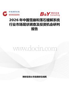 2026年中國雪崩和落石緩解系統行業市場現狀調查及投資機會研判報告
