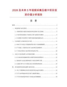 2026及未來5年視頻采集壓縮卡項(xiàng)目投資價(jià)值分析報(bào)告