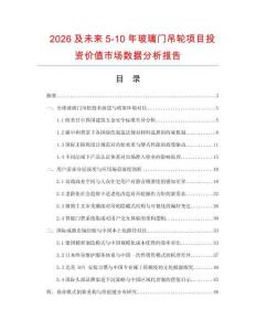 2026及未來5-10年玻璃門吊輪項目投資價值市場數據分析報告