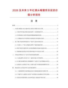 2026及未來5年紅漆頭喉箍項目投資價值分析報告