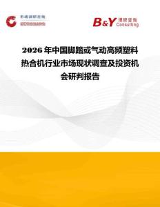 2026年中國腳踏或氣動高頻塑料熱合機行業市場現狀調查及投資機會研判報告