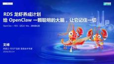 RDS龙虾养成计划，给 OpenClaw 一颗聪明的大脑，让它记住一切