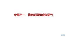 2027届高三英语一轮复习课件：专题十一　情态动词和虚拟语气