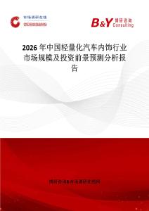 2026年中國(guó)輕量化汽車內(nèi)飾行業(yè)市場(chǎng)規(guī)模及投資前景預(yù)測(cè)分析報(bào)告