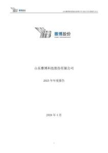 雅博股份：2025年年度報告