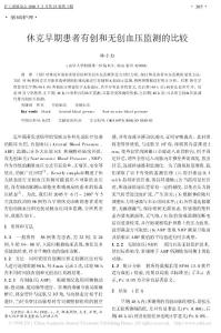 休克早期患者有創和無創血壓監測的比較