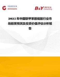 2025年中國聯甲苯胺硫酸行業市場前景預測及投資價值評估分析報告