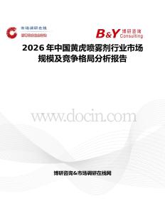 2026年中国黄虎喷雾剂行业市场规模及竞争格局分析报告