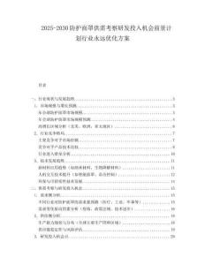 2025-2030防護面罩供需考察研發投入機會前景計劃行業永遠優化方案
