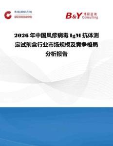 2026年中國風(fēng)疹病毒IgM抗體測定試劑盒行業(yè)市場規(guī)模及競爭格局分析報(bào)告