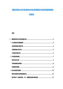 国际贸易行业市场深度分析及发展规划与投资发展策略研究报告