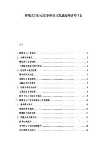 跨境支付行業(yè)競爭格局與發(fā)展趨勢研究報告