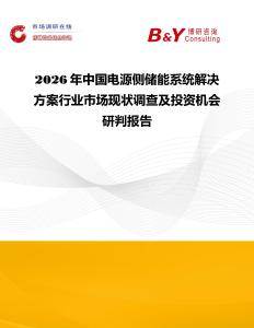 2026年中國電源側儲能系統解決方案行業市場現狀調查及投資機會研判報告
