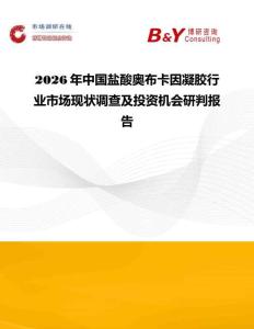 2026年中國鹽酸奧布卡因凝膠行業市場現狀調查及投資機會研判報告