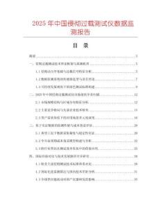 2025年中國侵徹過載測試儀數據監測報告