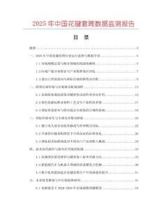 2025年中國花鍵套筒數據監測報告