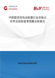 中國廚房用電動機器行業(yè)市場占有率及投資前景預測分析報告