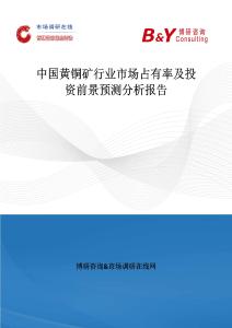 中國黃銅礦行業市場占有率及投資前景預測分析報告