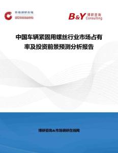 中國車輛緊固用螺絲行業市場占有率及投資前景預測分析報告