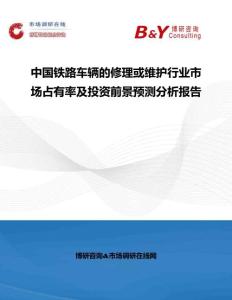 中國鐵路車輛的修理或維護行業市場占有率及投資前景預測分析報告
