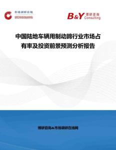 中國陸地車輛用制動蹄行業市場占有率及投資前景預測分析報告