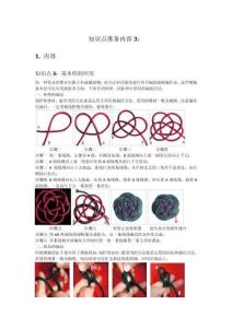 手工制作教程（第2版）教案  知識點準備內容3 基本結的應用