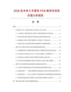 2026及未來5年柔性PCB板項目投資價值分析報告