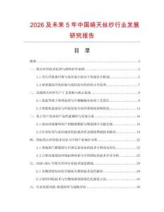 2026及未来5年中国绢天丝纱行业发展研究报告