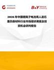 2026年中國鋰離子電池用人造石墨負極材料行業市場現狀調查及投資機會研判報告