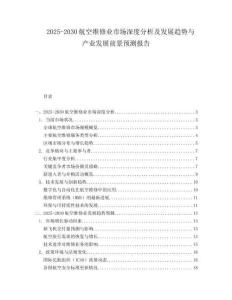 2025-2030航空維修業(yè)市場深度分析及發(fā)展趨勢與產(chǎn)業(yè)發(fā)展前景預(yù)測報告