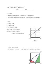 數學人教版九年級下冊三垂直模型-相似三角形專題（學案）